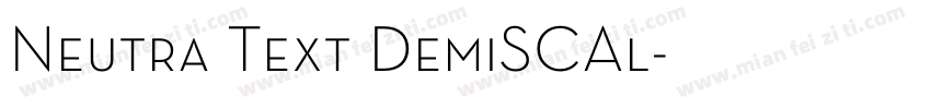 Neutra Text DemiSCAl字体转换